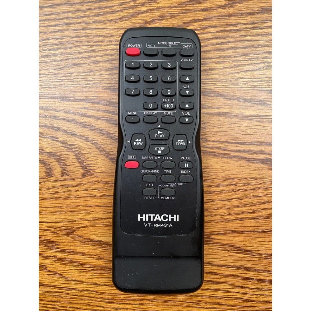 Original HITACHI VT-RM431A VCR Remote Factory‎ Original #TE-13024